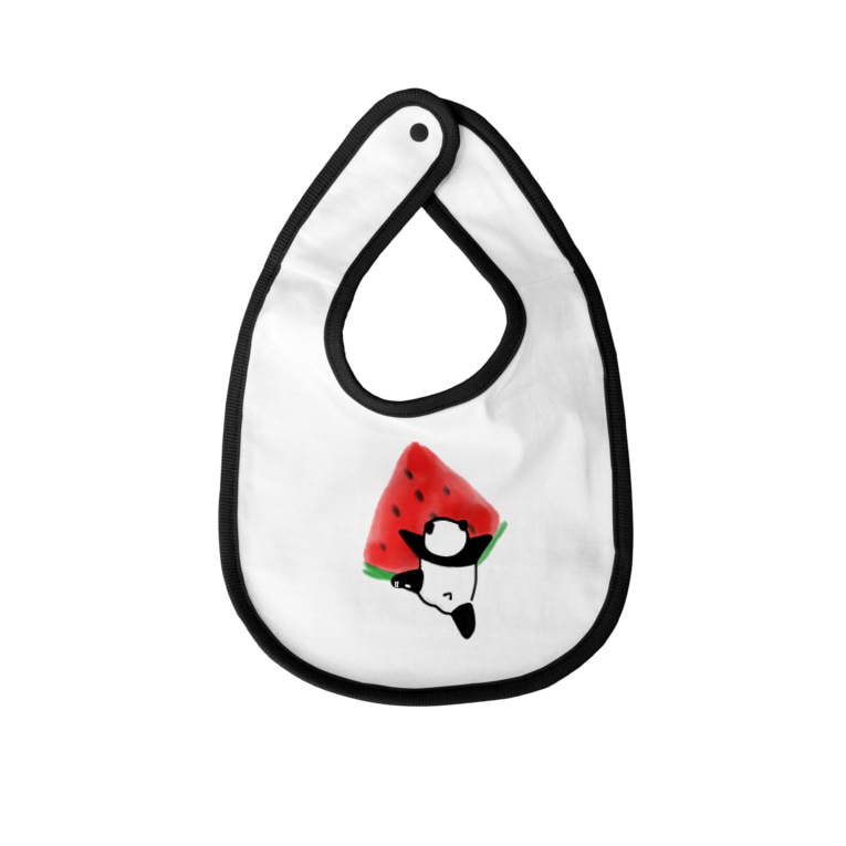 スイカによじのぼってくるパンダ Fuuu Fuuu Fuuu のベイビービブ通販 Suzuri スズリ