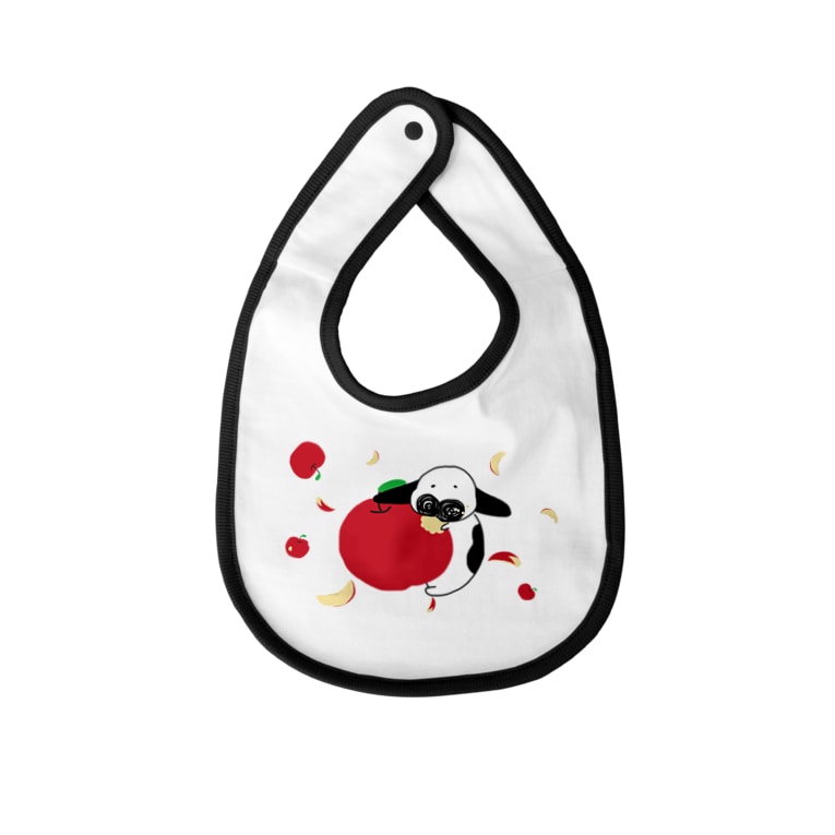 りんごに囲まれて嬉しいうさぎ Baby Bibs By うさぎのusa うーさ Usatumuri Suzuri りんごに囲まれて嬉しいうさぎ Baby Bibs By うさぎのusa うーさ Usatumuri Suzuri