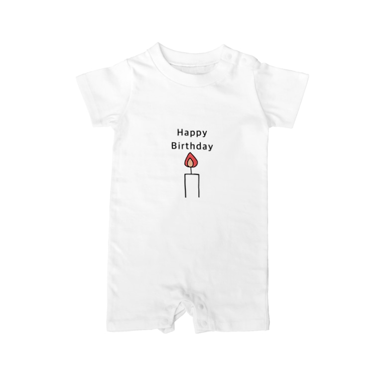 ハッピーバースデー Kinaco1221のベイビーロンパース通販 Suzuri スズリ