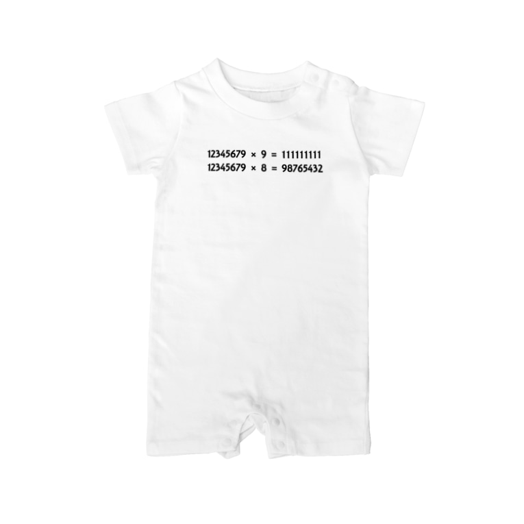 面白い計算4 数式 算数 数学 おもしろ ジョーク ネタ アタマスタイル Atamastyle のベイビーロンパース通販 Suzuri スズリ