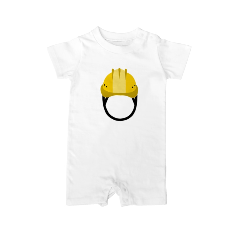 工事現場の安全ヘルメットイラスト マニアックなモノシリーズ Baby Rompers By Illust Designs Lab Suzuri