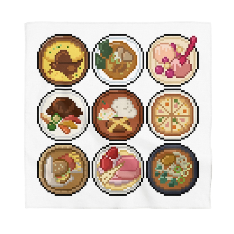 32 32foods ドット絵 Ten 4rkt のバンダナ通販 Suzuri スズリ 32 32foods ドット絵 Ten 4rkt のバンダナ通販 Suzuri スズリ