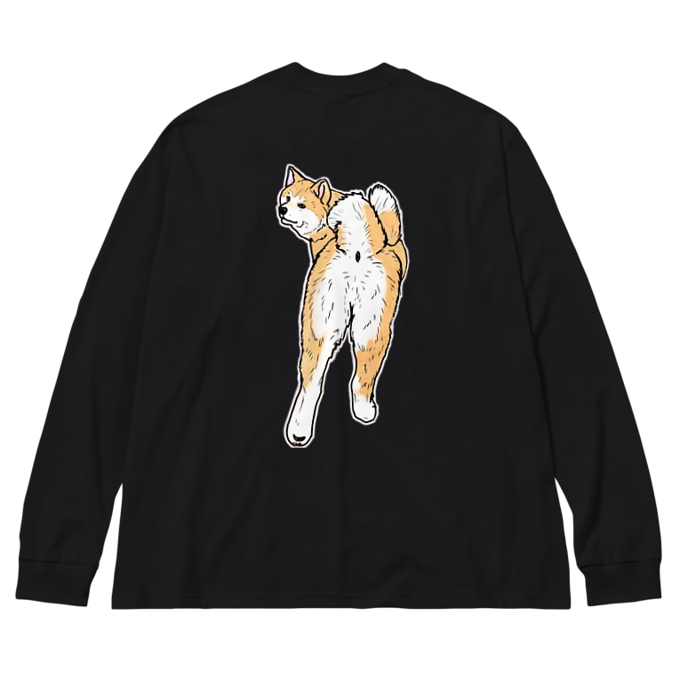 秋田犬のおしり 春風工房 Harukaze Koubou のビッグシルエットロングスリーブtシャツ通販 Suzuri スズリ