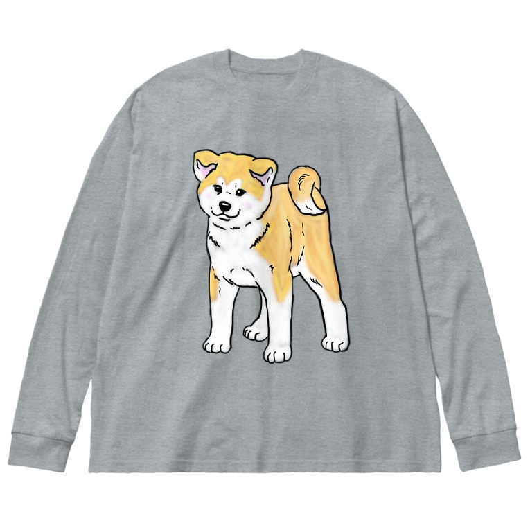 秋田犬の展覧会立ち込み練習 春風工房 Harukaze Koubou のビッグシルエットロングスリーブtシャツ通販 Suzuri スズリ