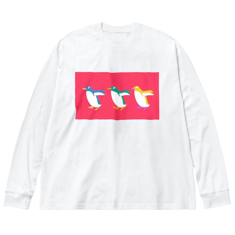 ドンキホーテペンギンくん どピンク ゆるん屋 Yuuuka063 のビッグシルエットロングスリーブtシャツ通販 Suzuri スズリ