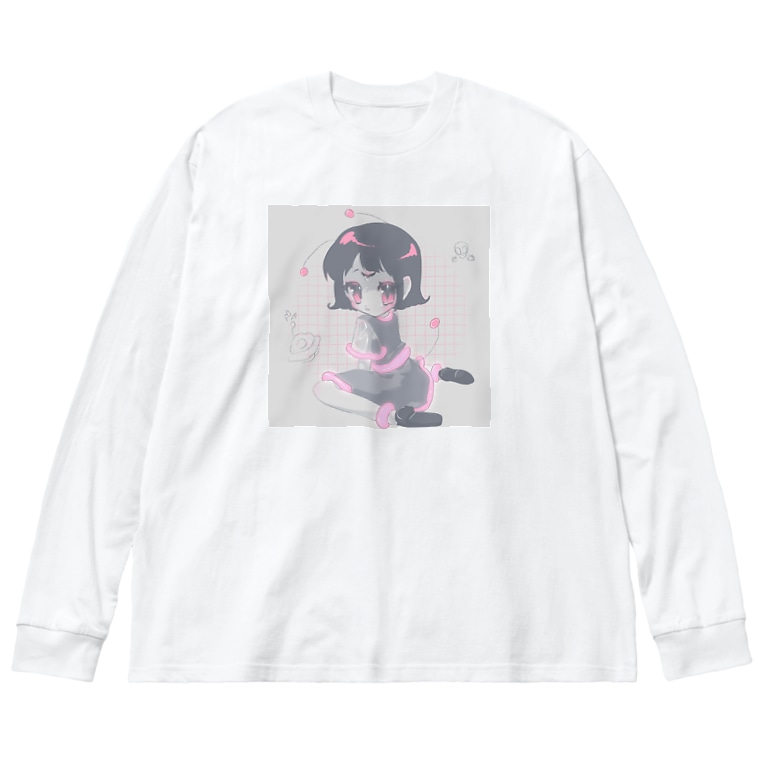 宇宙人な女の子 うなばら Millk のビッグシルエットロングスリーブtシャツ通販 Suzuri スズリ