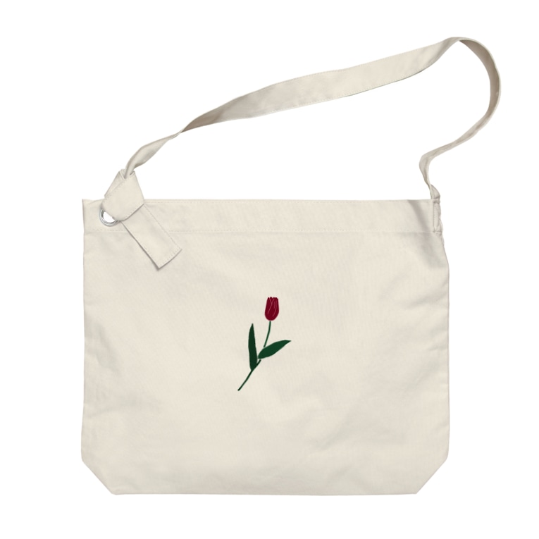 一輪のチューリップ カラー Big Shoulder Bags By Lepuy Le Puy Suzuri 一輪のチューリップ カラー Big Shoulder Bags By Lepuy Le Puy Suzuri