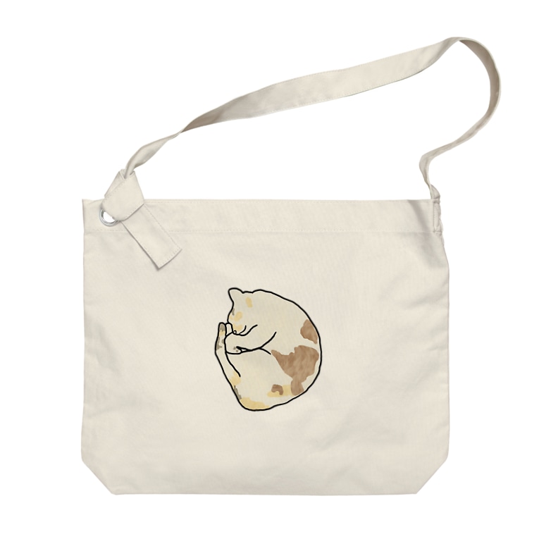みっくす猫ちゃん アンモニャイト寝姿 Big Shoulder Bags By みゅうこま ペットのイラスト描きます Myuchankomachan Suzuri みっくす猫ちゃん アンモニャイト寝姿 Big Shoulder Bags By みゅうこま ペットのイラスト描きます Myuchankomachan Suzuri