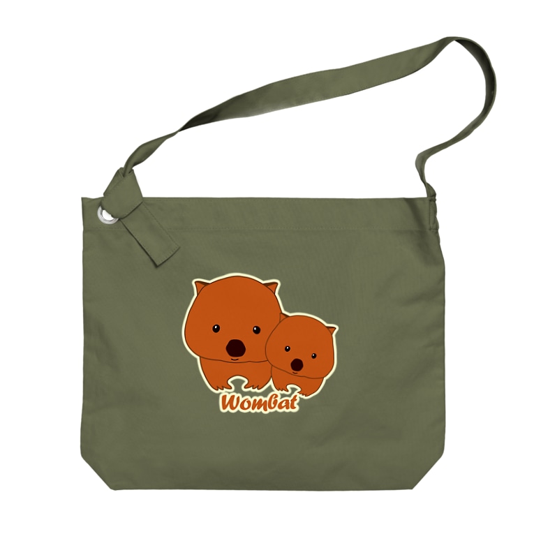 ウォンウォン ウォンバット氏親子 Wombat Yuのビッグショルダーバッグ通販 Suzuri スズリ ウォンウォン ウォンバット氏親子 Wombat Yuのビッグショルダーバッグ通販 Suzuri スズリ