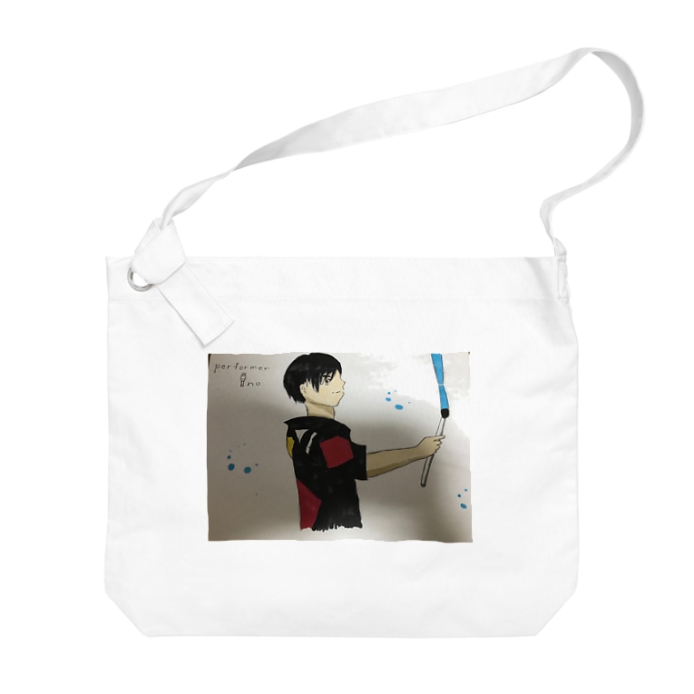 大道芸人ino デビルスティックイラストver Big Shoulder Bags By 大道芸人ino いの Ino Suzuri 大道芸人ino デビルスティックイラストver Big Shoulder Bags By 大道芸人ino いの Ino Suzuri