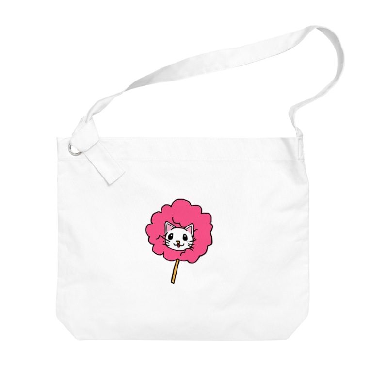 わたあめにゃんこ 白猫ver 桜色 ちゃんななのショップ Chan Nana Karaage のビッグショルダーバッグ通販 Suzuri スズリ わたあめにゃんこ 白猫ver 桜色 ちゃんななのショップ Chan Nana Karaage のビッグショルダーバッグ通販 Suzuri スズリ