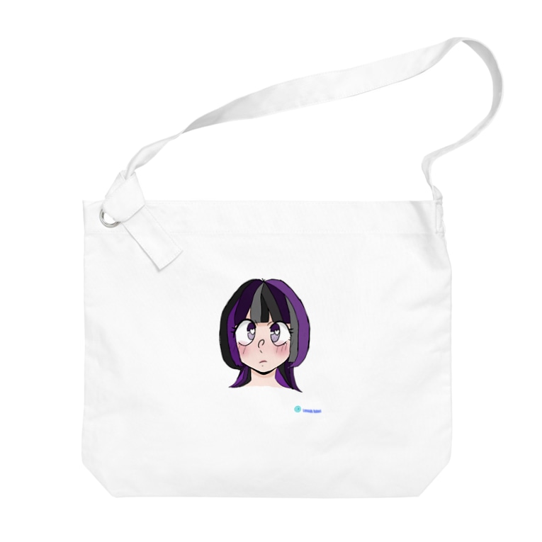 1つ の かわいい 日本人 女性 の イラスト Cute Japanese Lady Illustration Big Shoulder Bag By Fred Horstman Fredgarden8 Suzuri