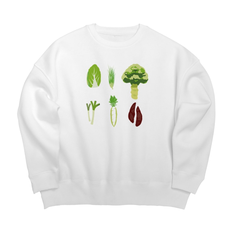 冬野菜イラストグッズ1 果物 お野菜シリーズ Big Silhouette Sweats By Illust Designs Lab Suzuri