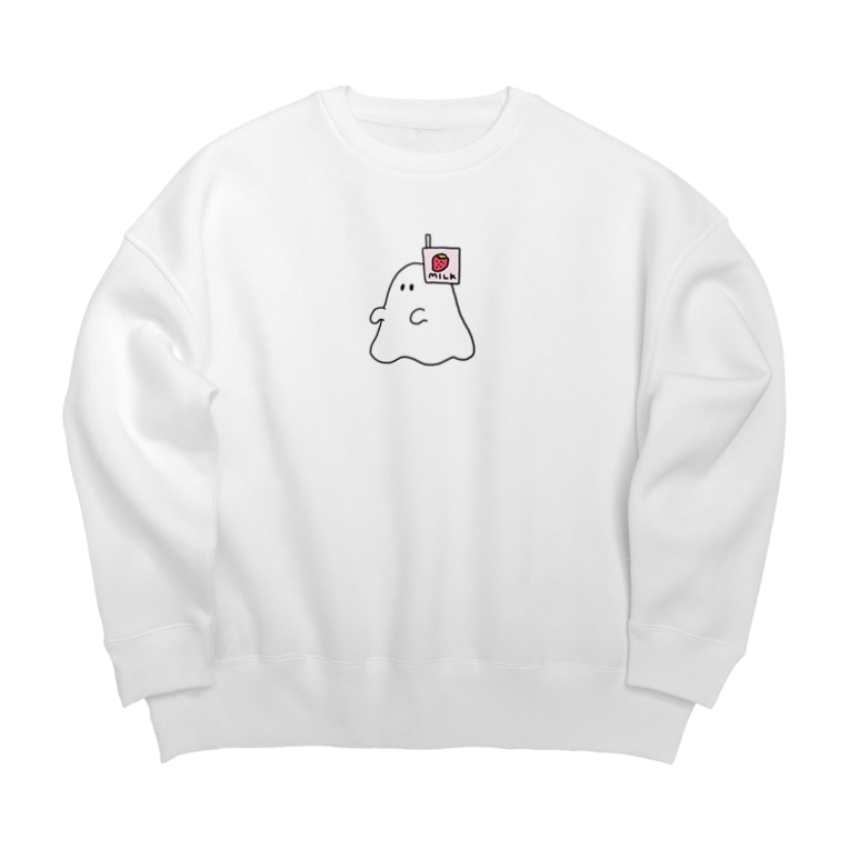 おばけちゃん いちごミルク おいしいおばけ Oishiiobake のビッグシルエットスウェット通販 Suzuri スズリ おばけちゃん いちごミルク おいしいおばけ Oishiiobake のビッグシルエットスウェット通販 Suzuri スズリ