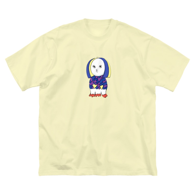 おちょぼ口のアマビエ Art Labo Tamagonotamago8 のビッグシルエットtシャツ通販 Suzuri スズリ