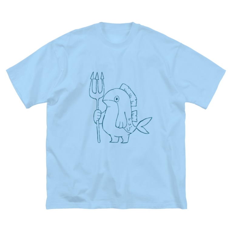 ぎょじん 青線 ちょぼろうshop Tyoborou のビッグシルエットtシャツ通販 Suzuri スズリ
