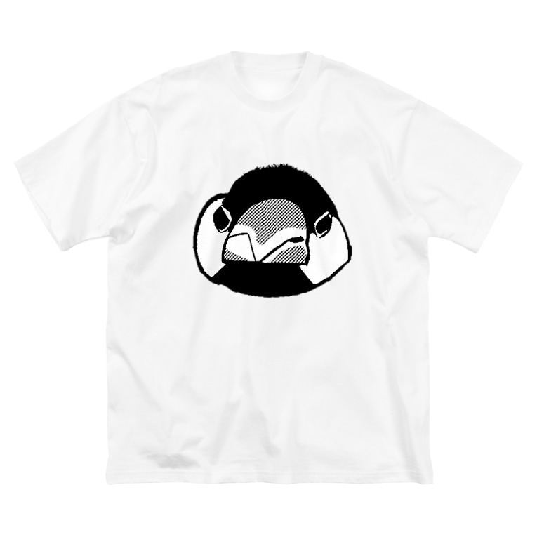 怒ってる文鳥の顔 たかはら Ppp Tk のビッグシルエットtシャツ通販 Suzuri スズリ 怒ってる文鳥の顔 たかはら Ppp Tk のビッグシルエットtシャツ通販 Suzuri スズリ