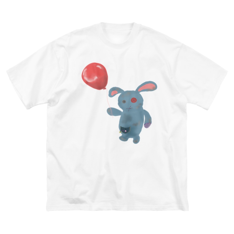 昔の友達 ぬいぐるみうさぎ ごちゃごちゃ Art 01 のビッグシルエットtシャツ通販 Suzuri スズリ