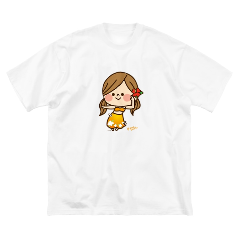 かわいい主婦の1日フラガール2 アグリム かわ主婦スタンプ制作中 Character Ag のビッグシルエットtシャツ通販 Suzuri スズリ