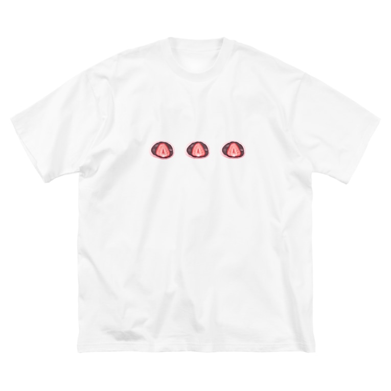 いちご大福3つ さきてゃ Adorablerthan のビッグシルエットtシャツ通販 Suzuri スズリ いちご大福3つ さきてゃ Adorablerthan のビッグシルエットtシャツ通販 Suzuri スズリ