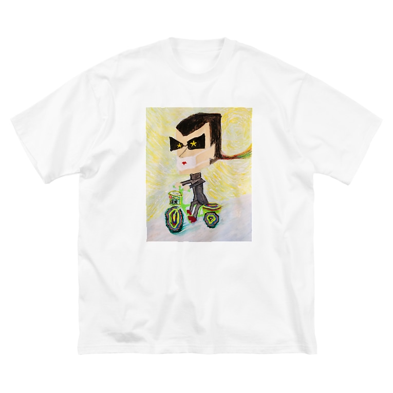 自転車暴走族 Big Silhouette T Shirts By Junsan Suzuri