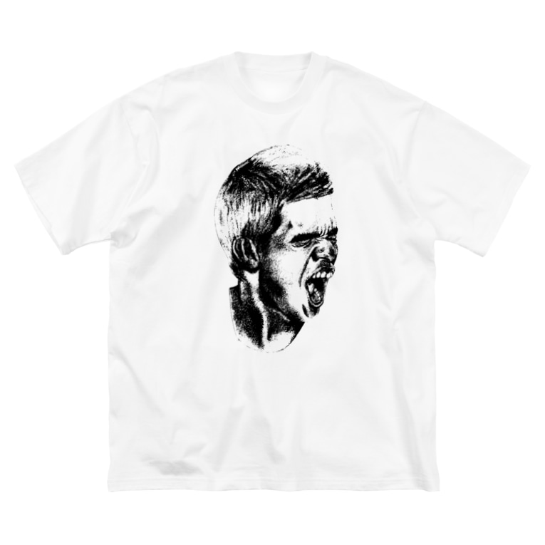 叫ぶ男イラストモノクロバージョン Mopie Game ムーピーゲーム Mopiegame のビッグシルエットtシャツ通販 Suzuri スズリ 叫ぶ男イラストモノクロバージョン Mopie Game ムーピーゲーム Mopiegame のビッグシルエットtシャツ通販 Suzuri スズリ