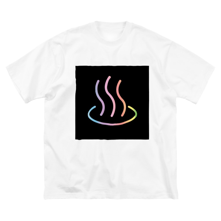 レインボー温泉2 わきすけ Kad Wakky のビッグシルエットtシャツ通販 Suzuri スズリ