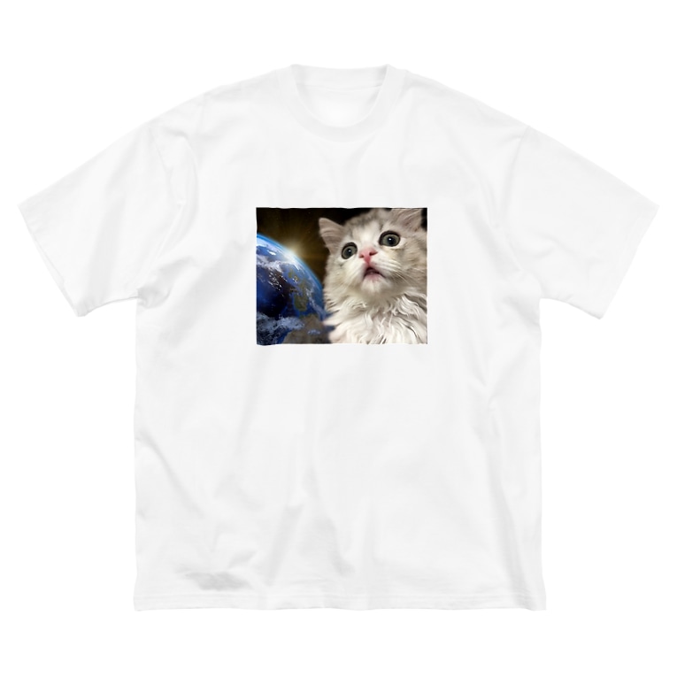 地球猫 Miochannn のビッグシルエットtシャツ通販 Suzuri スズリ 地球猫 Miochannn のビッグシルエットtシャツ通販 Suzuri スズリ