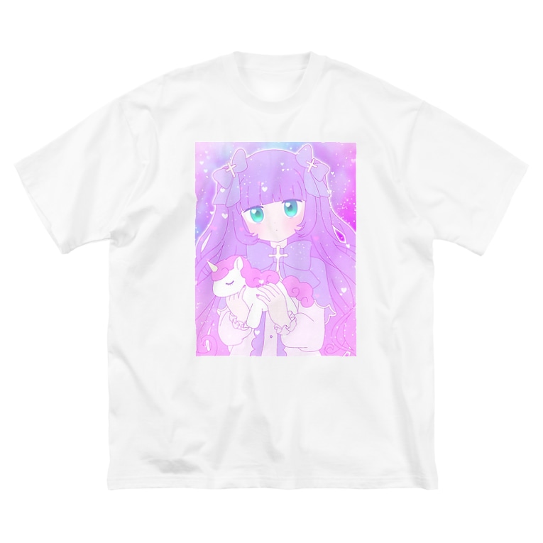 ゆめかわユニコーンちゃん かわいいもののおみせ いそぎんちゃく Isoginchaku2go のビッグシルエットtシャツ通販 Suzuri スズリ