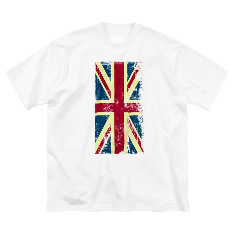 Grunge Union Jack 汚れたユニオンジャック 縦ロゴ Dripped Dripped のビッグシルエットtシャツ通販 Suzuri スズリ