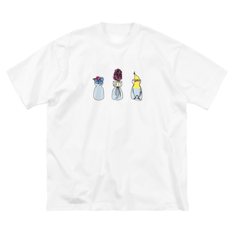 ちょっとおしりをヒヤシンス Big Silhouette T Shirts By オグチヨーコ Yocooguchi Suzuri ちょっとおしりをヒヤシンス Big Silhouette T Shirts By オグチヨーコ Yocooguchi Suzuri