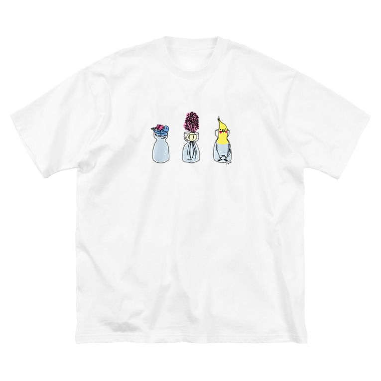 ちょっとおしりをヒヤシンス Big Silhouette T Shirts By オグチヨーコ Yocooguchi Suzuri