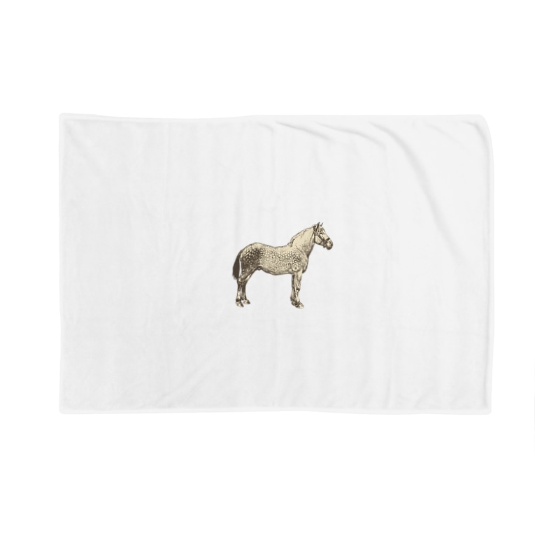 パカッパカッ お馬さん シュールな動物たち Zooooo のブランケット通販 Suzuri スズリ