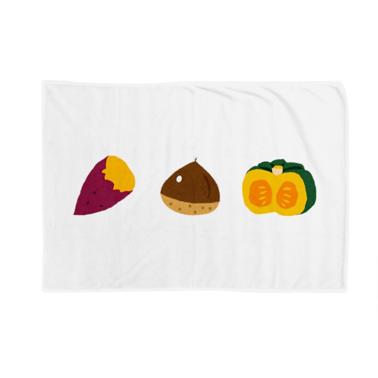 いもくりかぼちゃ 文字なしver Blankets By なでしこ デザイン Nadeshiko Suzuri