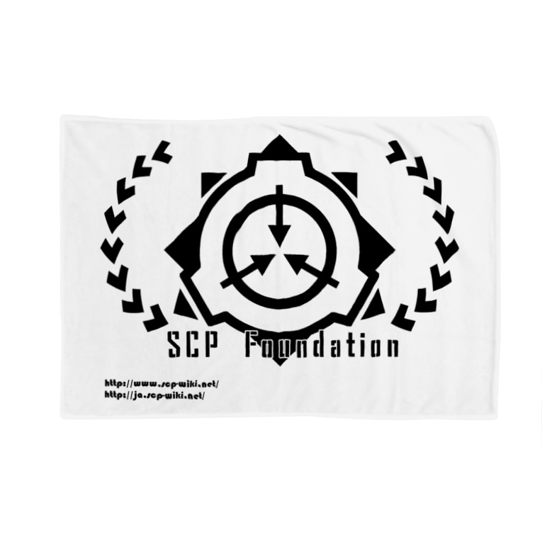 Scp財団ロゴグッズ 月桂樹黒 Scp Foundation トランジスタ Scp Foundation Try Sound のブランケット通販 Suzuri スズリ