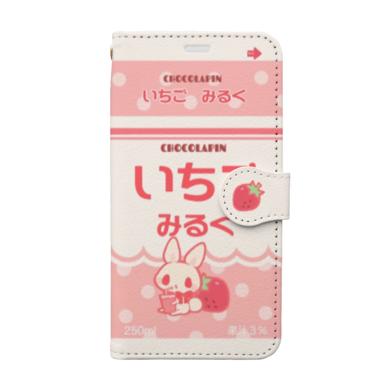 いちごみるく ゆめかわいい Chocolapin Mococco26 の手帳型スマホケース通販 Suzuri スズリ いちごみるく ゆめかわいい Chocolapin Mococco26 の手帳型スマホケース通販 Suzuri スズリ