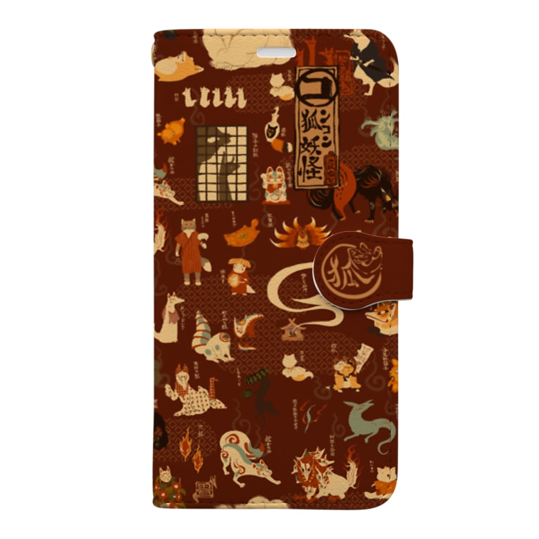 狐妖怪 花日和 畳 Tatami111 の手帳型スマホケース通販 Suzuri スズリ 狐妖怪 花日和 畳 Tatami111 の手帳型スマホケース通販 Suzuri スズリ