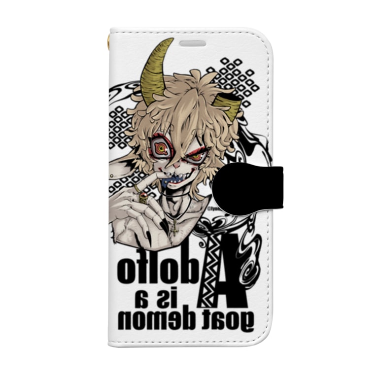片角山羊の悪魔 異夜のアトリエ Iyoruno3 の手帳型スマホケース通販 Suzuri スズリ 片角山羊の悪魔 異夜のアトリエ Iyoruno3 の手帳型スマホケース通販 Suzuri スズリ