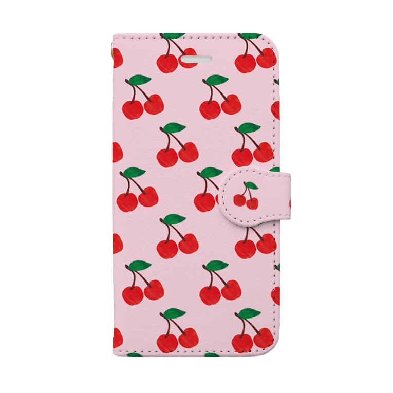 絵本の中のさくらんぼ Pom Design Pom Design の手帳型スマホケース通販 Suzuri スズリ 絵本の中のさくらんぼ Pom Design Pom Design の手帳型スマホケース通販 Suzuri スズリ