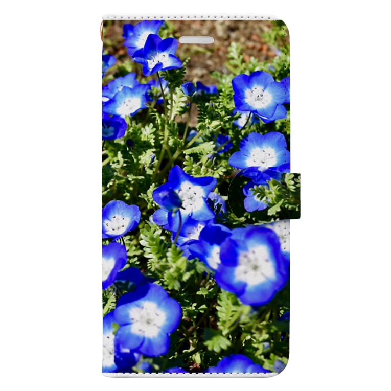 幸せの青い花 水りんご ランニングマン Aquapple28 の手帳型スマホケース通販 Suzuri スズリ