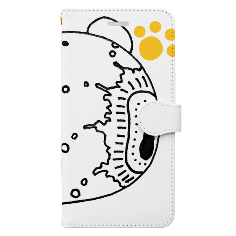 くまたくんドットフラワー手書き Book Style Smartphone Case By はちみつくまた Kumata Food Suzuri