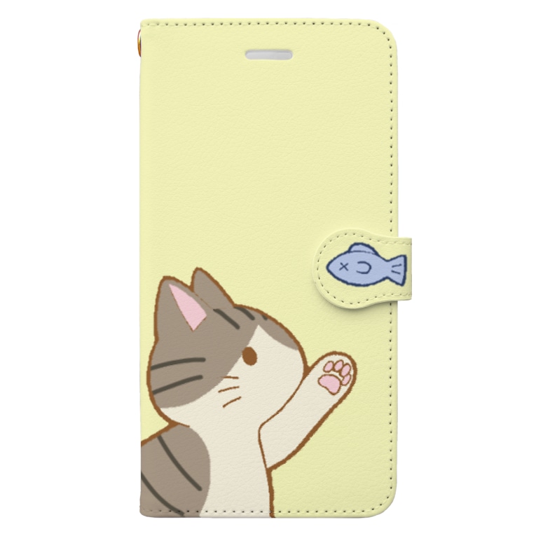 お魚にゃー キジ白 かわいいもののおみせ いそぎんちゃく Isoginchaku2go の手帳型スマホケース通販 Suzuri スズリ お魚にゃー キジ白 かわいいもののおみせ いそぎんちゃく Isoginchaku2go の手帳型スマホケース通販 Suzuri スズリ