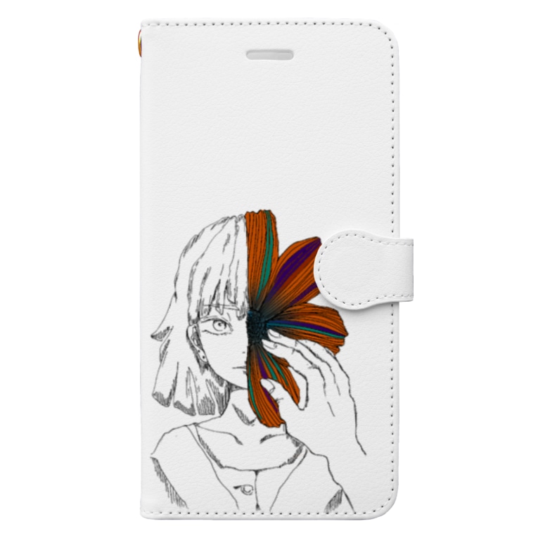 秋桜と少女 カラー版 こらそんの気まぐれ Corazon96 の手帳型スマホケース通販 Suzuri スズリ 秋桜と少女 カラー版 こらそんの気まぐれ Corazon96 の手帳型スマホケース通販 Suzuri スズリ