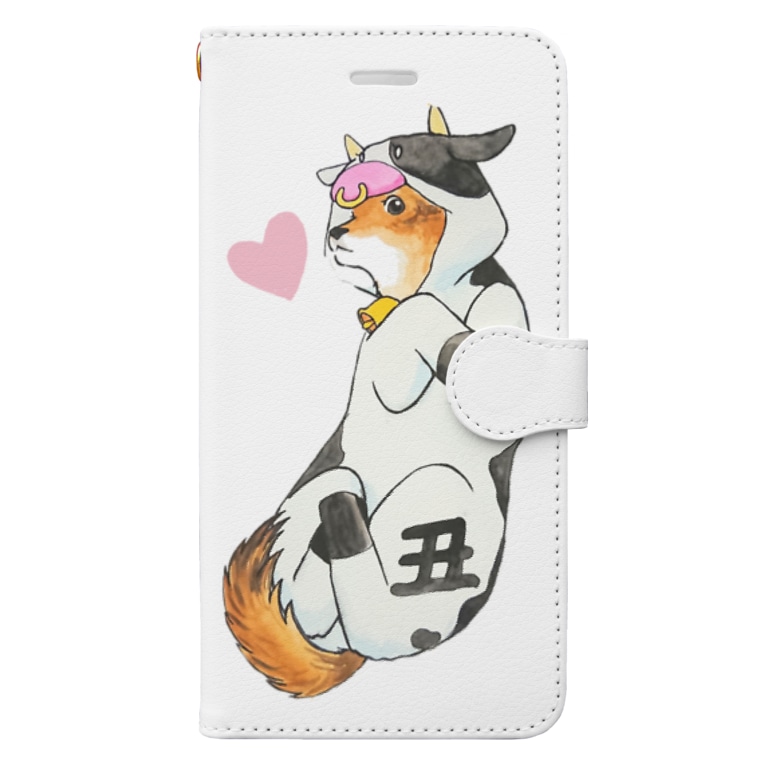 丑年 牛着ぐるみ柴犬 ぶん Buntaro14 の手帳型スマホケース通販 Suzuri スズリ 丑年 牛着ぐるみ柴犬 ぶん Buntaro14 の手帳型スマホケース通販 Suzuri スズリ