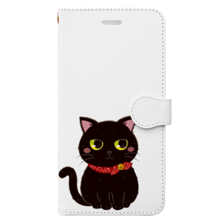 Nozomiさんコラボ 黒猫 3nyan 39 S Mom 猫グッズ屋さん 3nyansmom の手帳型スマホケース通販 Suzuri スズリ