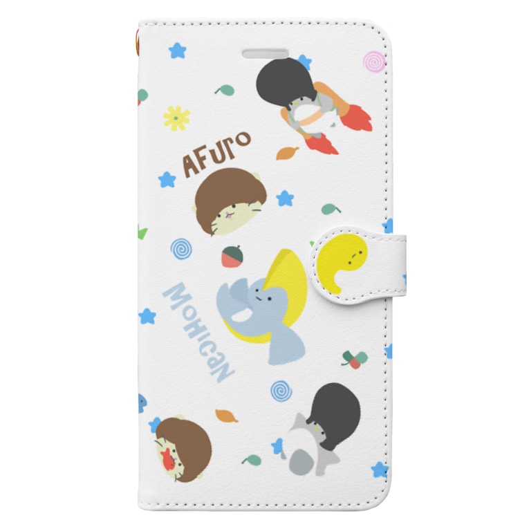 かわいい系リーゼントペンギン手帳型スマホケース白 Book Style Smartphone Case By 天照 のっけ Lineスタンプ販売中 Nokke55 Suzuri