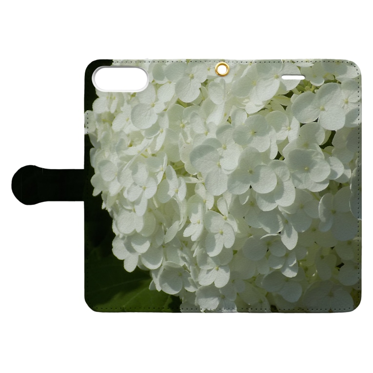 季節の花 紫陽花 アナベル K Ioriの手帳型スマホケース通販 Suzuri スズリ