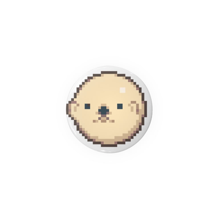 丸いラッコのドット絵 Badges By えざきしい Ezaki C Suzuri