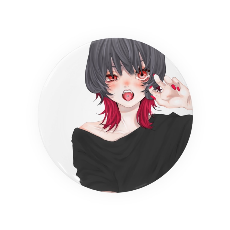 ウルフカット女子 Badges By Yuzupi Saitsuyo Suzuri ウルフカット女子 Badges By Yuzupi Saitsuyo Suzuri