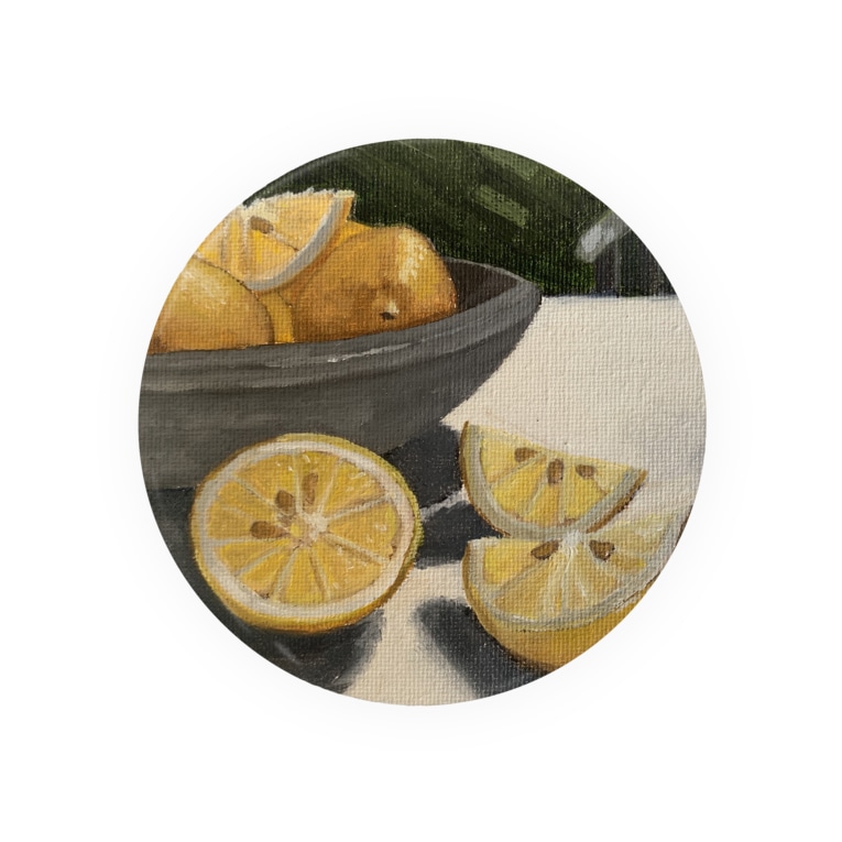 レモンの絵 Lemons Painting Badges By Yuina Trundle Yuinatrundle Suzuri